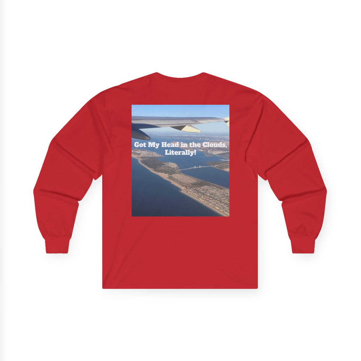 Airplane View Ultra Cotton Long Sleeve Tee