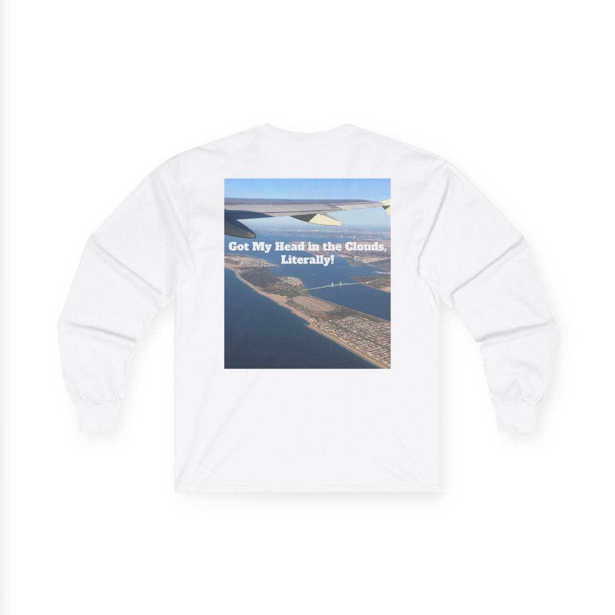 Airplane View Ultra Cotton Long Sleeve Tee