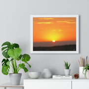 Sunset Premium Framed Horizontal Poster