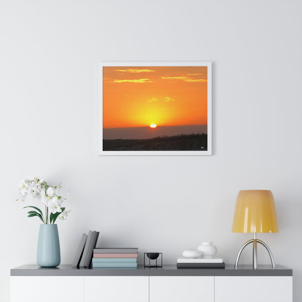 Sunset Premium Framed Horizontal Poster