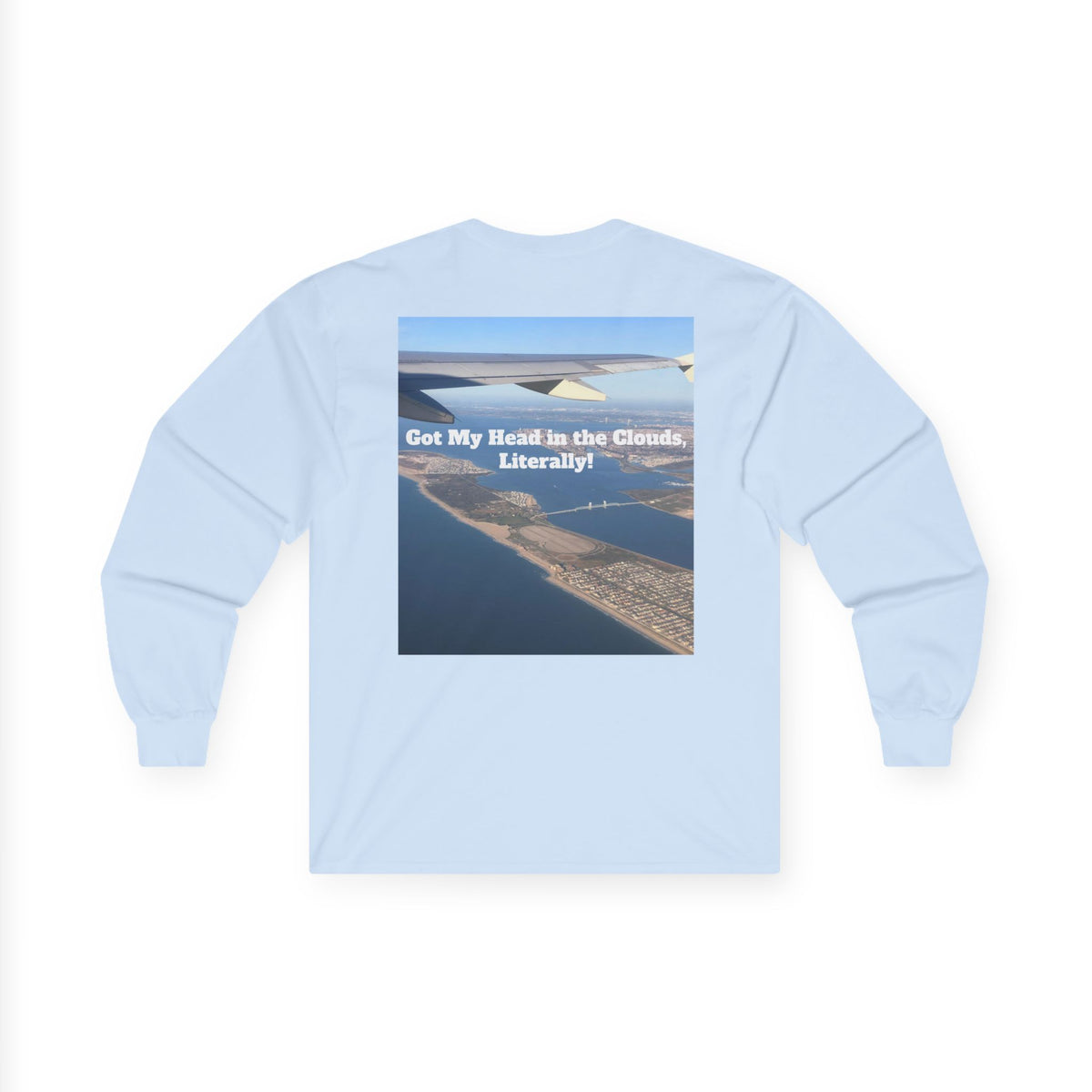 Airplane View Ultra Cotton Long Sleeve Tee