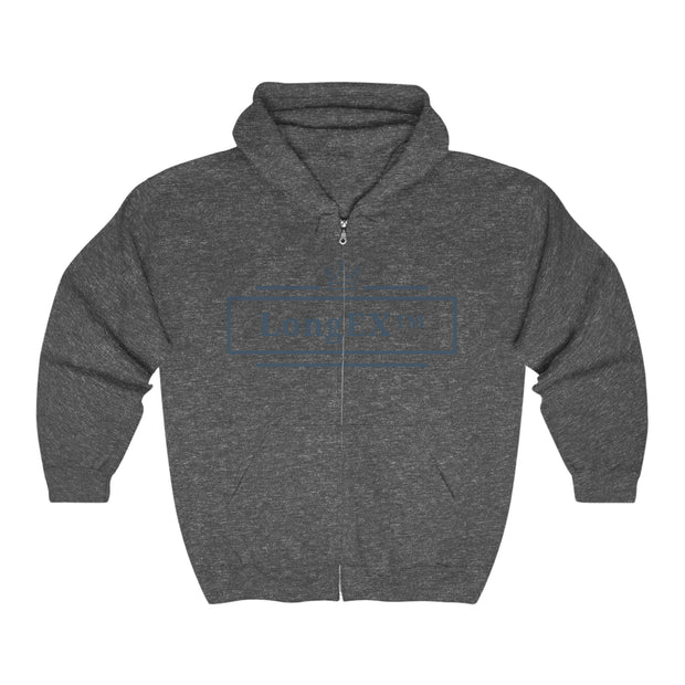 LongEX™ Unisex Heavy Blend™ Full Zip Hooded Sweatshirt