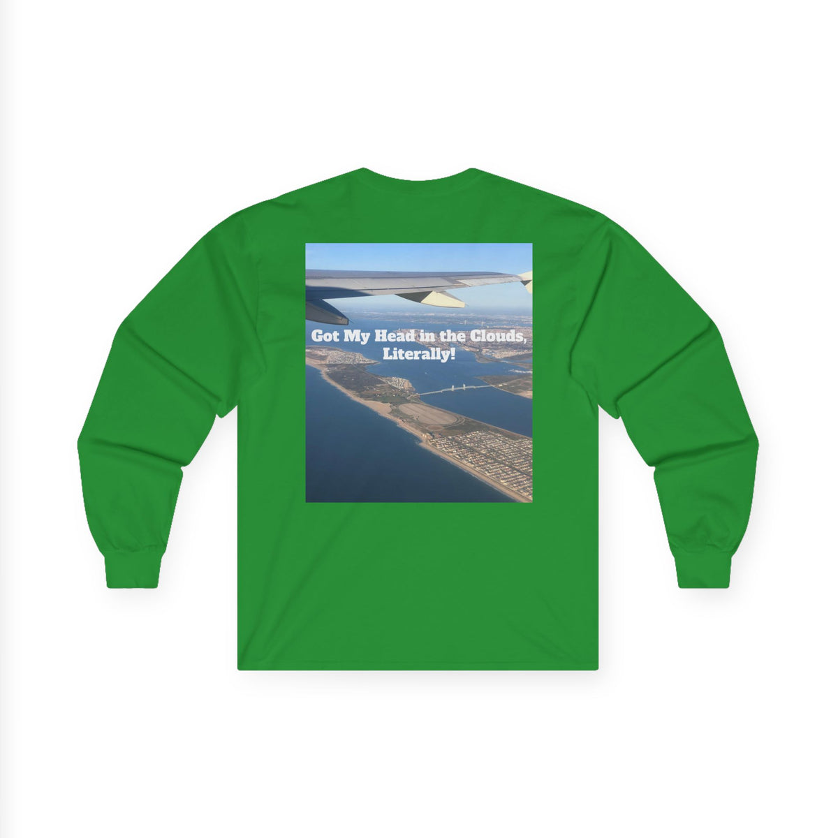 Airplane View Ultra Cotton Long Sleeve Tee