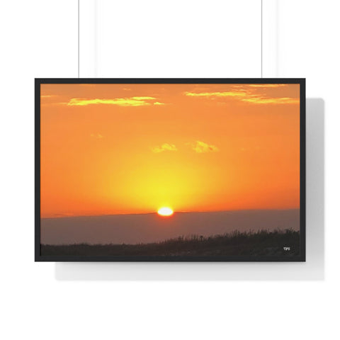 Sunset Premium Framed Horizontal Poster