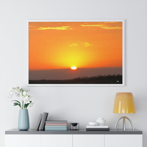 Sunset Premium Framed Horizontal Poster