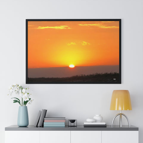 Sunset Premium Framed Horizontal Poster