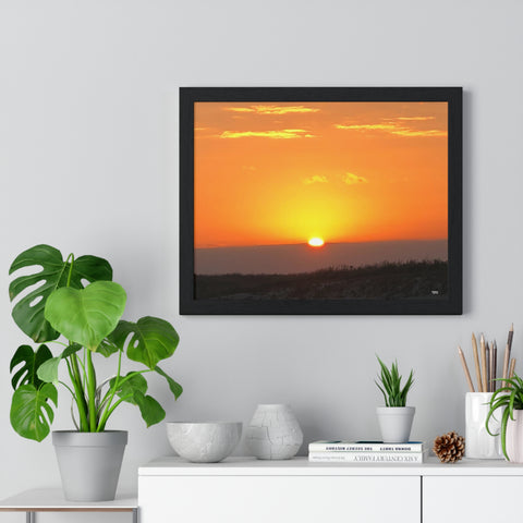 Sunset Premium Framed Horizontal Poster