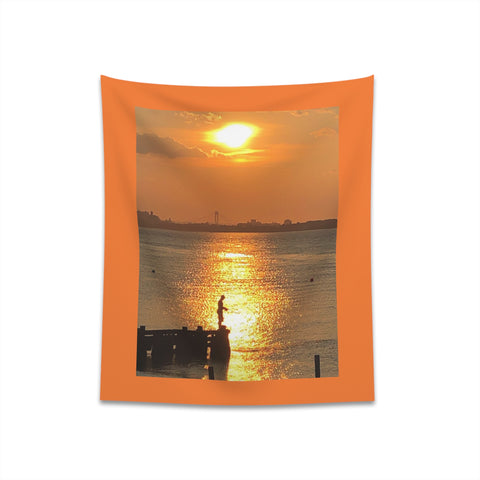 Fisherman Printed Wall Tapestry