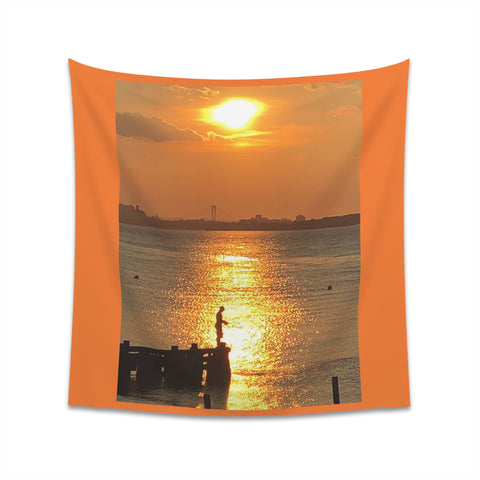 Fisherman Printed Wall Tapestry