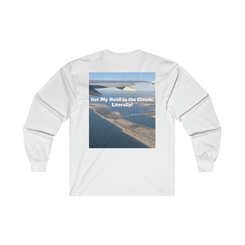 Airplane View Ultra Cotton Long Sleeve Tee