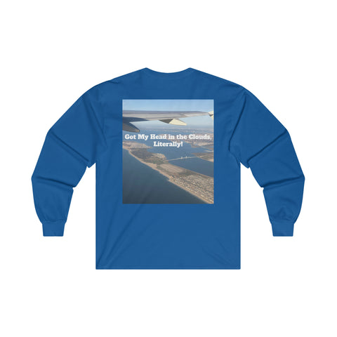 Airplane View Ultra Cotton Long Sleeve Tee