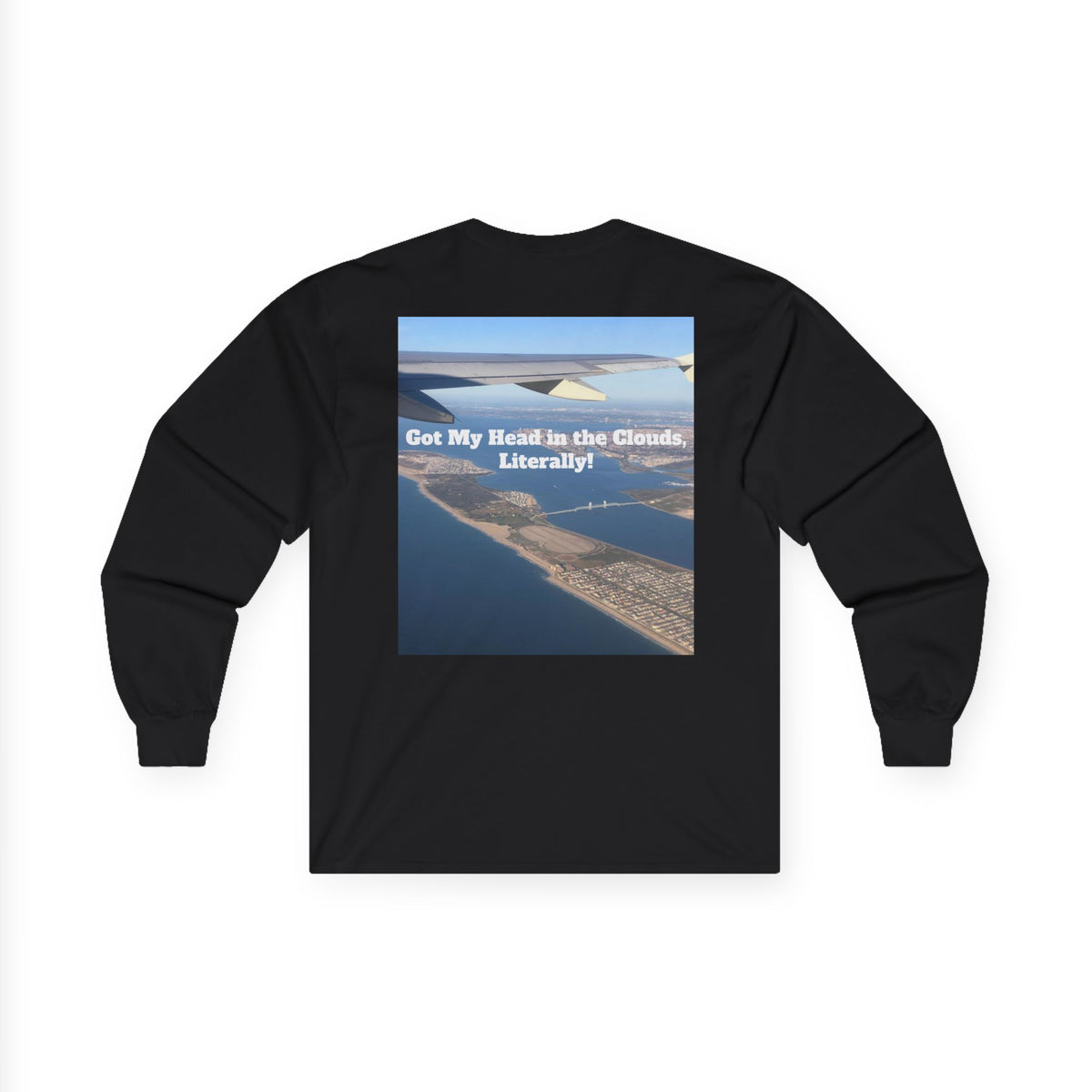 Airplane View Ultra Cotton Long Sleeve Tee