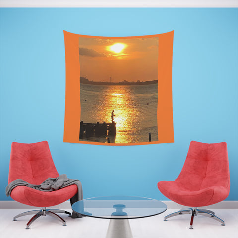 Fisherman Printed Wall Tapestry