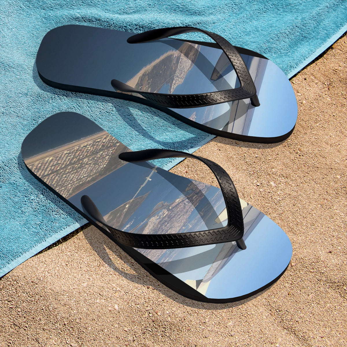 Airplane View Flip-Flops
