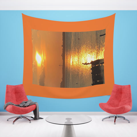 Fisherman Printed Wall Tapestry