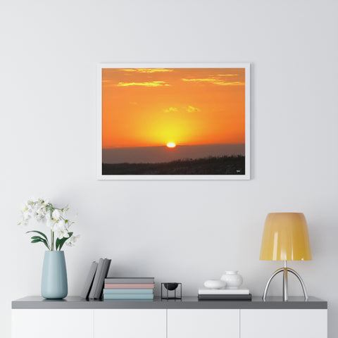 Sunset Premium Framed Horizontal Poster