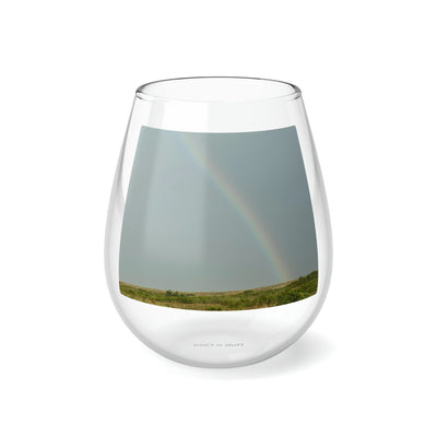 Rainbow Stemless Wine Glass, 11.75oz