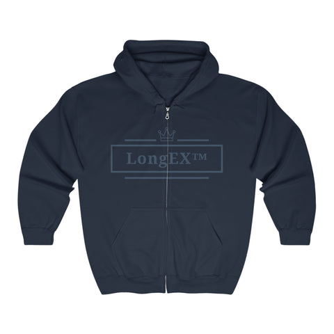 LongEX™ Unisex Heavy Blend™ Full Zip Hooded Sweatshirt