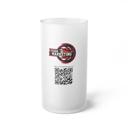 Storm Marketing Frosted Glass Beer Mug