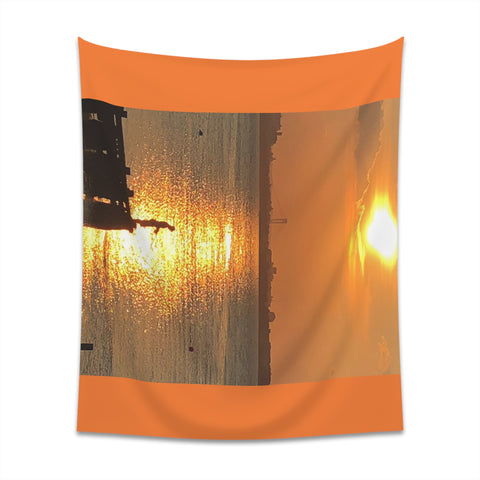 Fisherman Printed Wall Tapestry