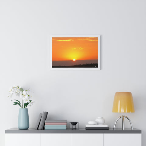 Sunset Premium Framed Horizontal Poster