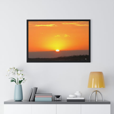 Sunset Premium Framed Horizontal Poster