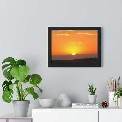 Sunset Premium Framed Horizontal Poster