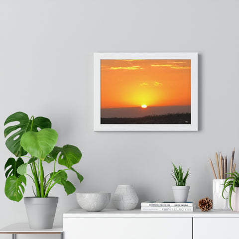 Sunset Premium Framed Horizontal Poster