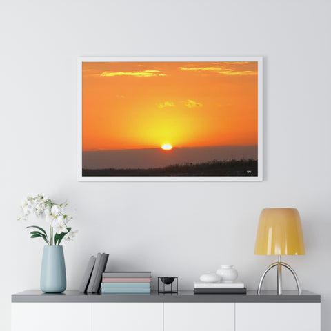 Sunset Premium Framed Horizontal Poster