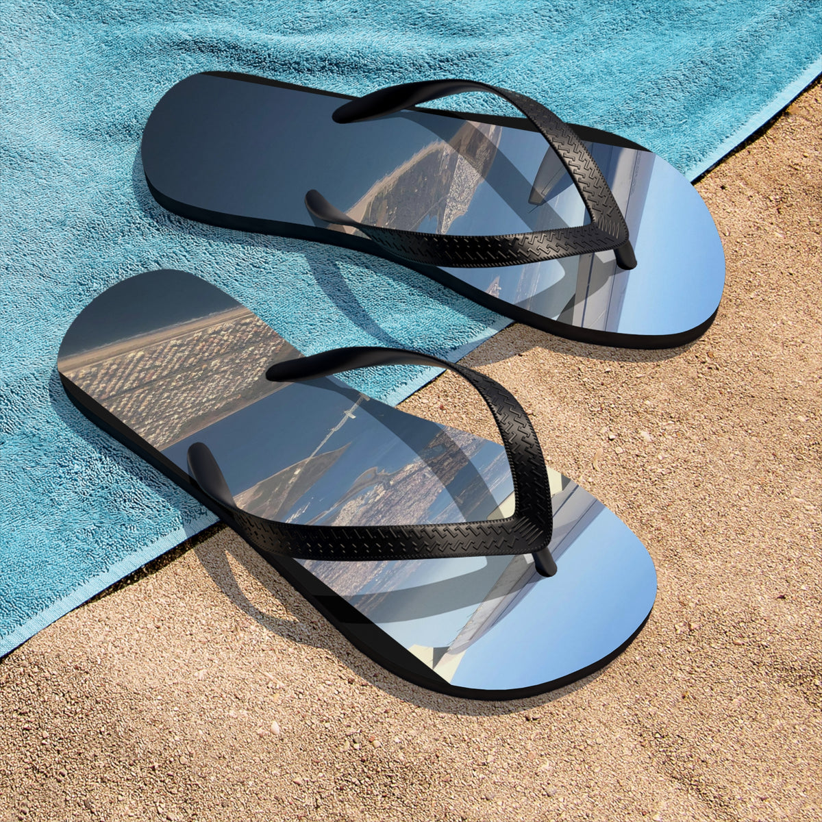 Airplane View Flip-Flops