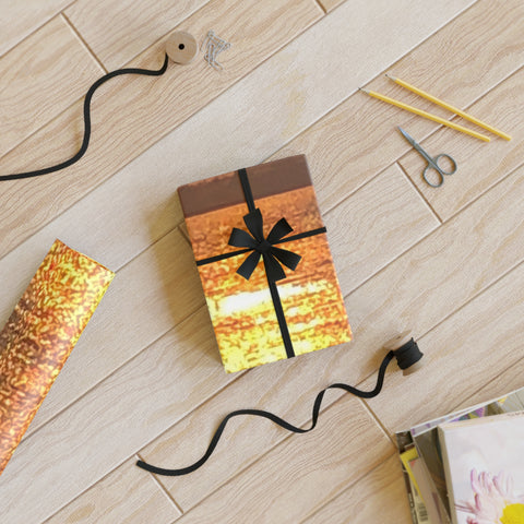 Fishing at Sunset Gift Wrapping Paper Rolls, 1pc