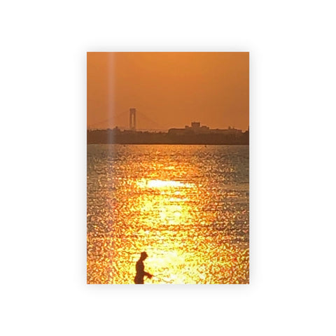 Fishing at Sunset Gift Wrapping Paper Rolls, 1pc