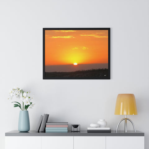 Sunset Premium Framed Horizontal Poster