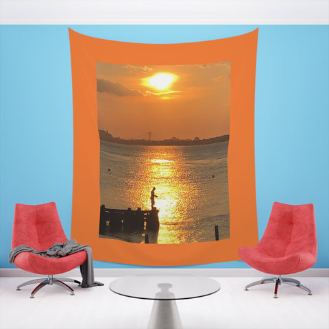 Fisherman Printed Wall Tapestry