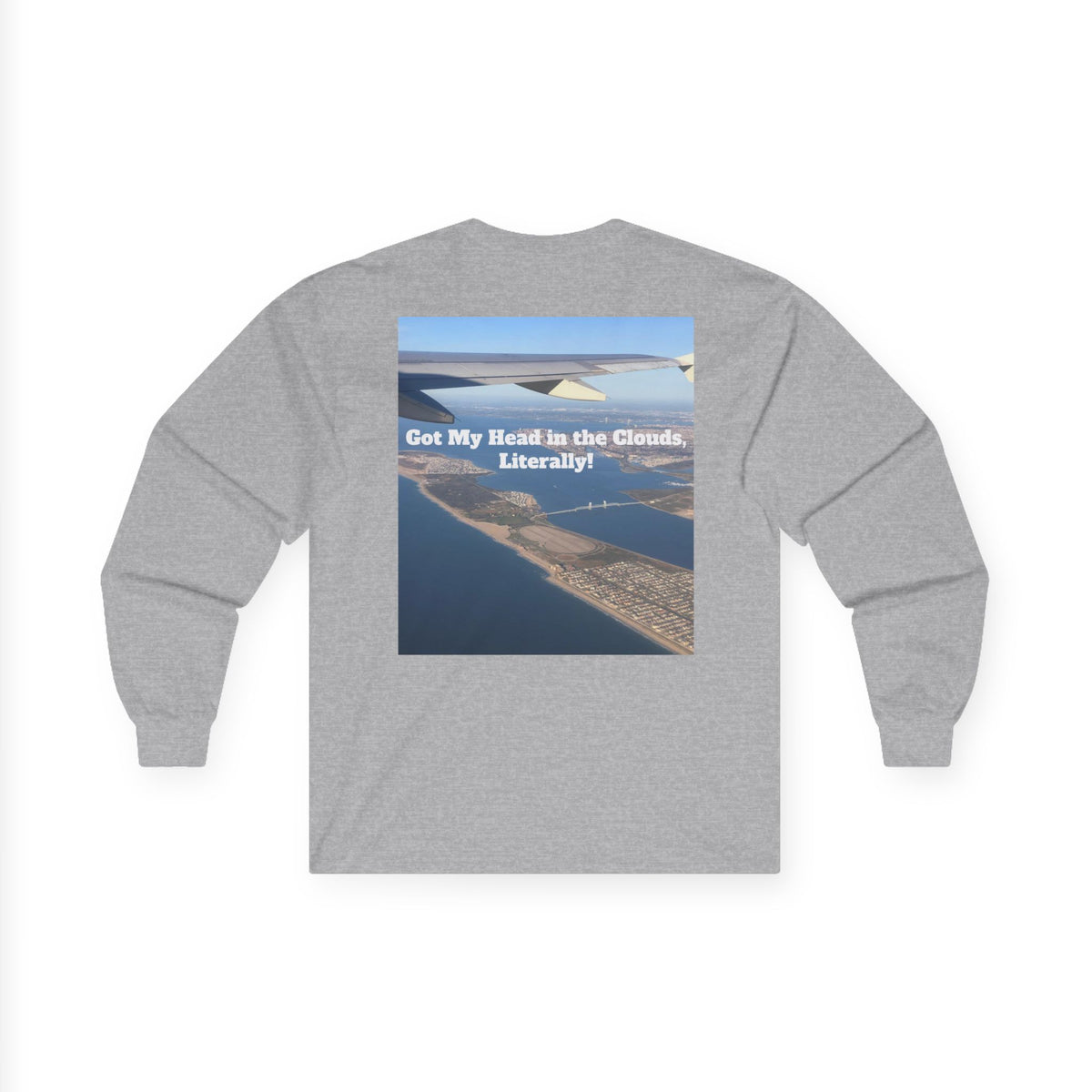 Airplane View Ultra Cotton Long Sleeve Tee