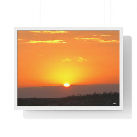 Sunset Premium Framed Horizontal Poster