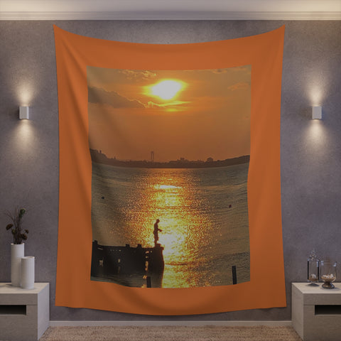 Fisherman Printed Wall Tapestry