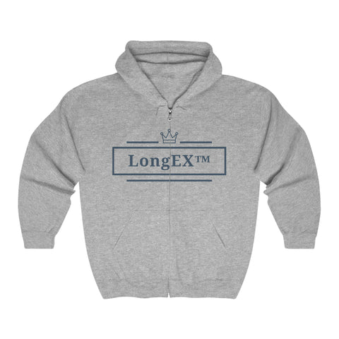 LongEX™ Unisex Heavy Blend™ Full Zip Hooded Sweatshirt