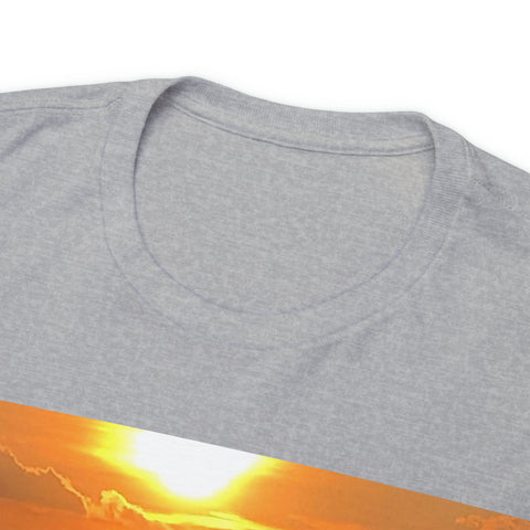 Fishing at Sunset Unisex Heavy Cotton Tee