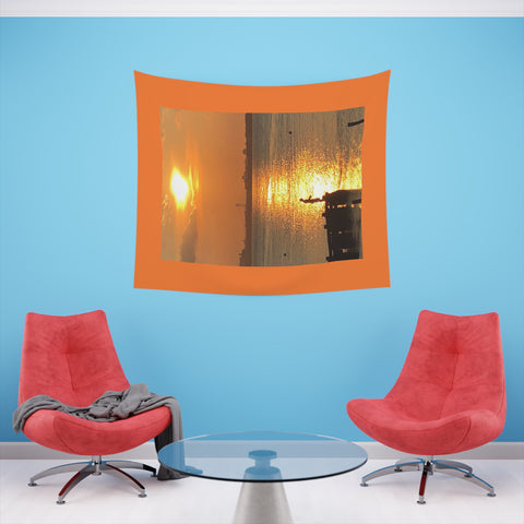 Fisherman Printed Wall Tapestry